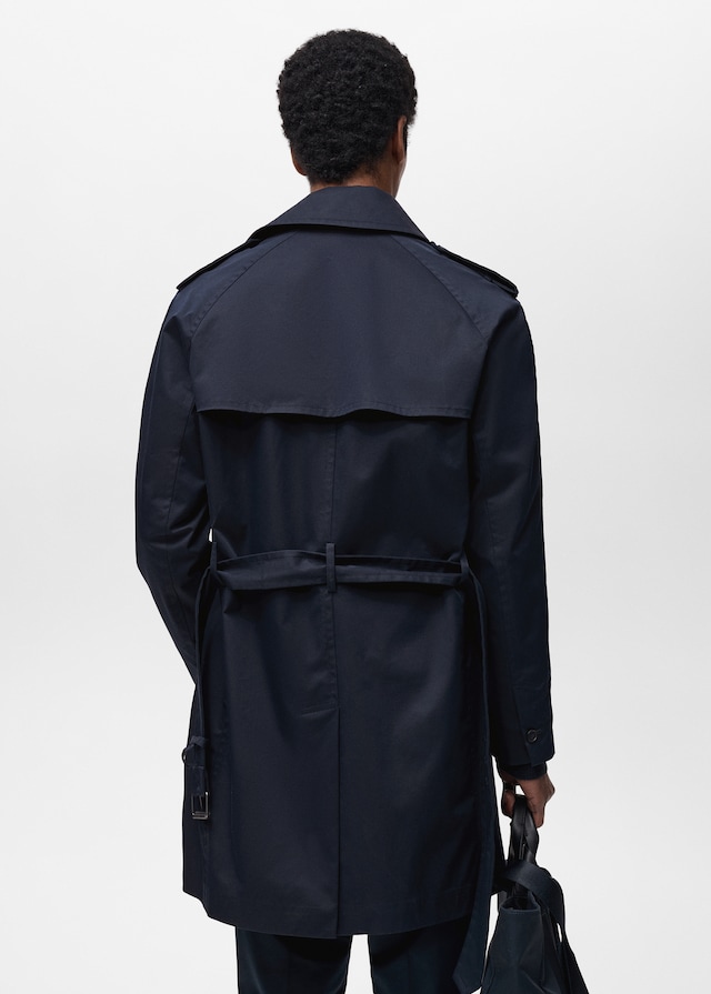 Mango Wasserabweisender Trenchcoat mit Gürtel Fabrikpreis