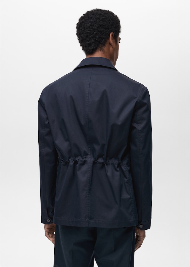 Mango Wasserabweisende Baumwolljacke Rabatt