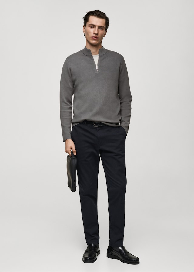 Mango Slim-Fit-Chinohose Barna aus Serge Großer Ausverkauf
