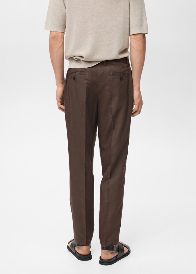 Mango Regular-Fit-Leinenhose Saisonschlussverkauf