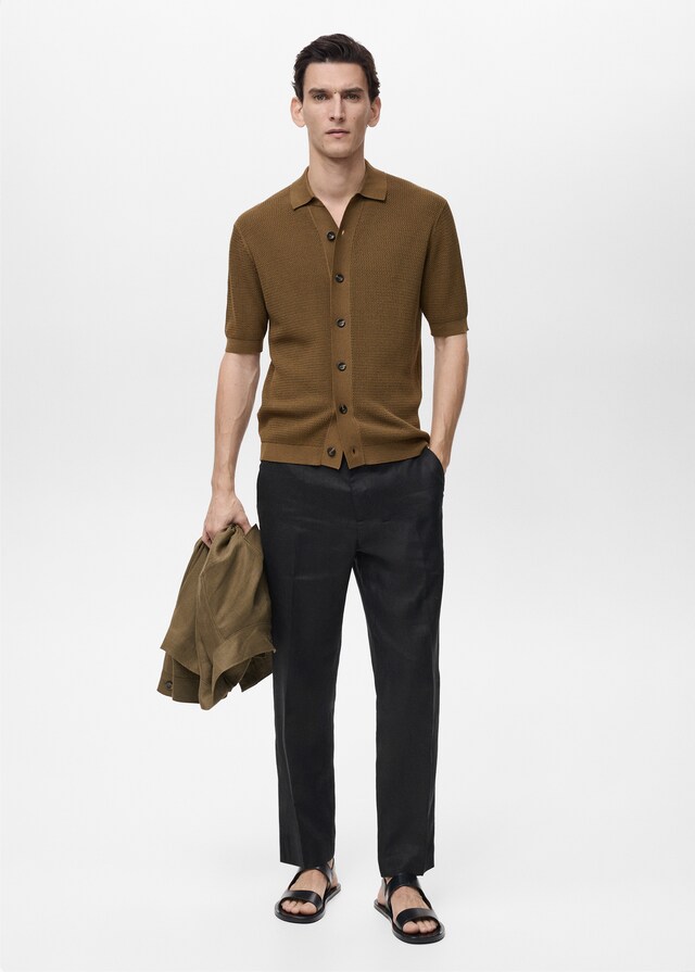 Mango Regular Fit-Hose aus 100 % Leinen Black Friday