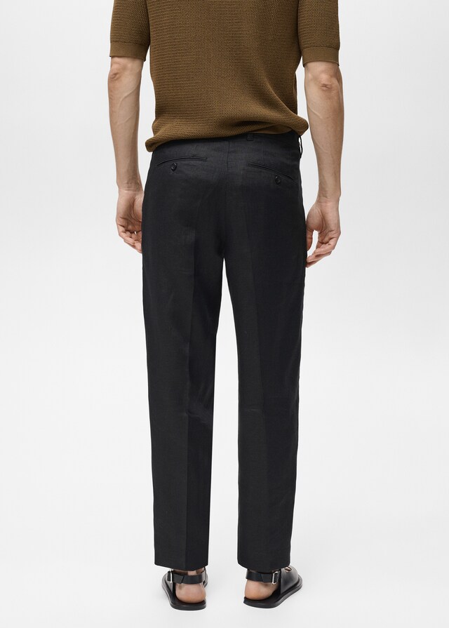Mango Regular Fit-Hose aus 100 % Leinen Black Friday