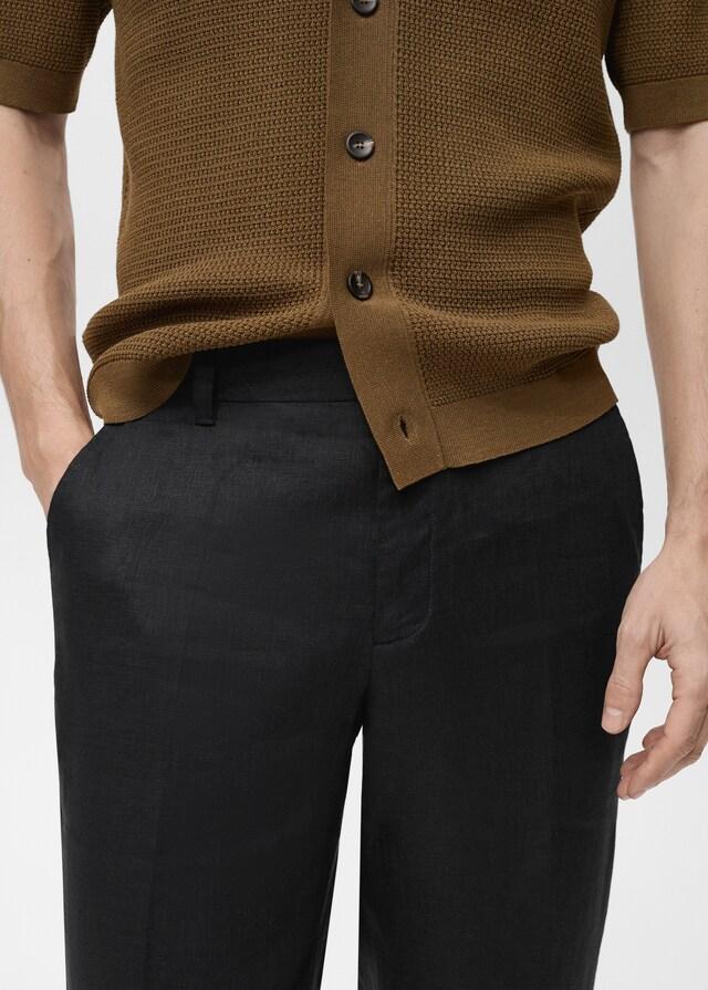 Mango Regular Fit-Hose aus 100 % Leinen Black Friday