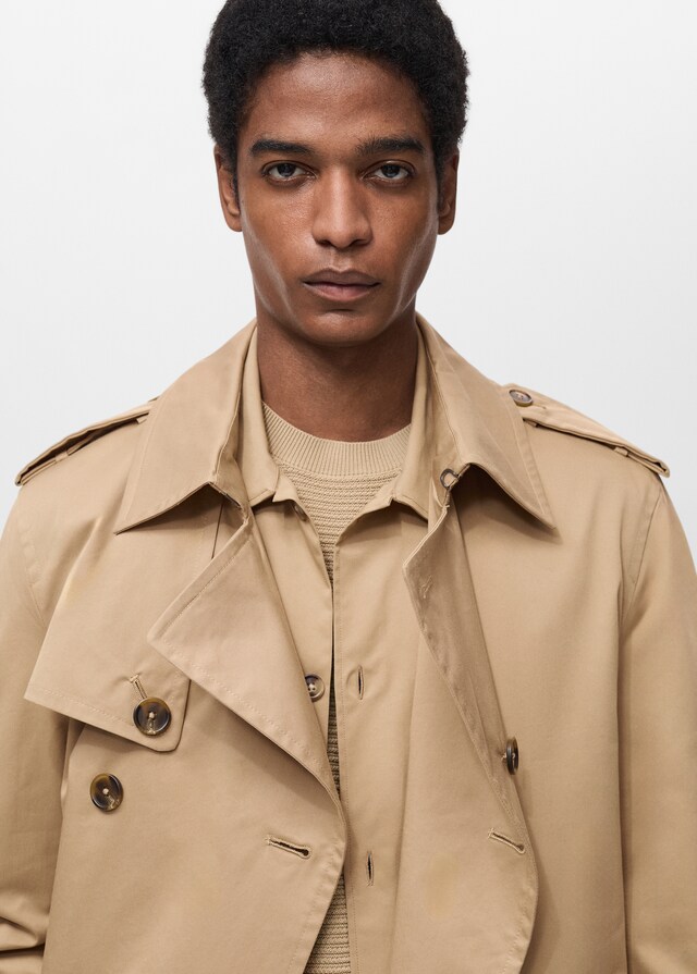 Mango Wasserabweisender Trenchcoat mit Gürtel Neuheiten