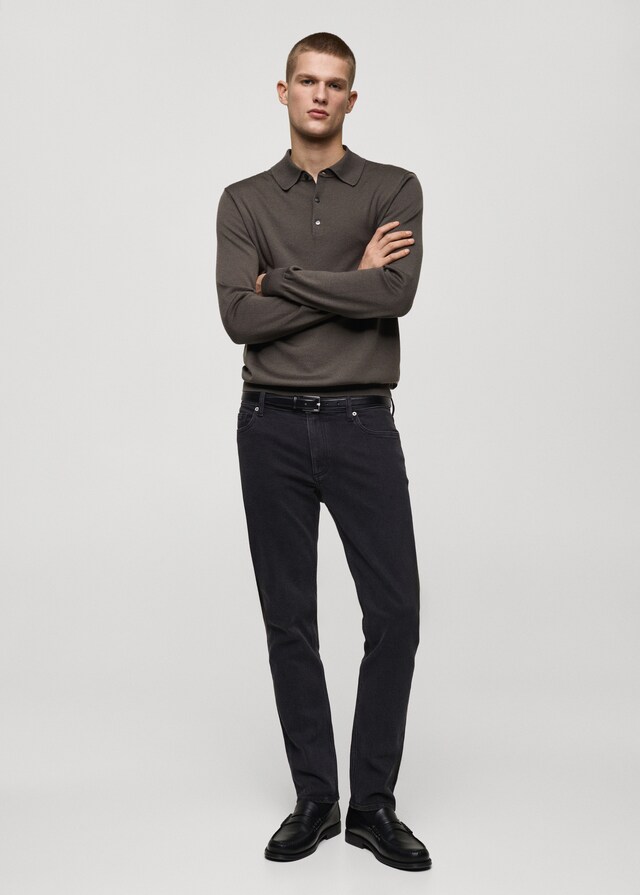 Mango Schwarze Slim Fit Jeans Jan JETZT KAUFEN
