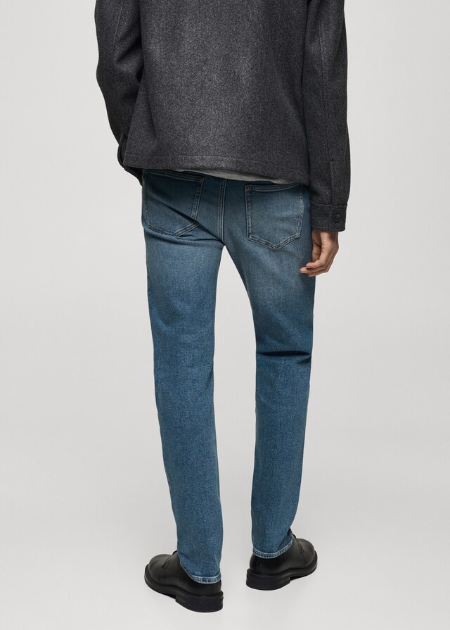 Mango Slim Fit-Jeans Jan im Used-Look mit mittlerer Waschung Neueste Stile