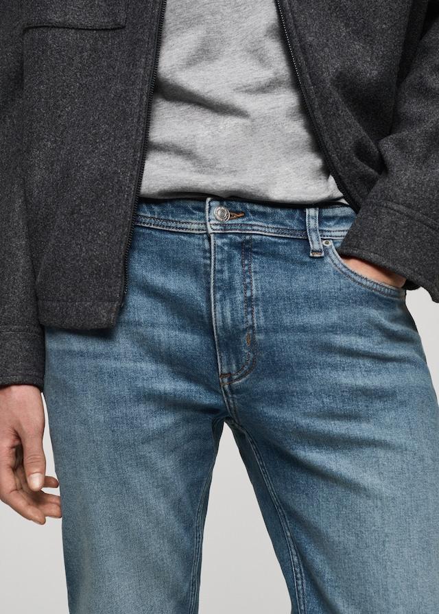 Mango Slim Fit-Jeans Jan im Used-Look mit mittlerer Waschung Neueste Stile
