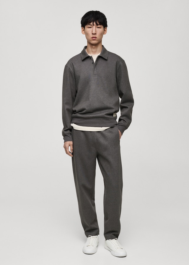 Mango Polo-Sweatshirt mit Stickdetail Bis zu 60% Rabatt