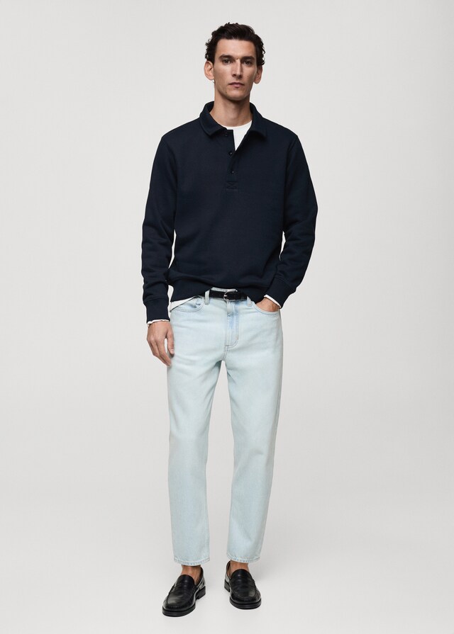 Mango Polo-Sweatshirt mit angerauter Innenseite und regulärer Passform Bis zu 65% Rabatt