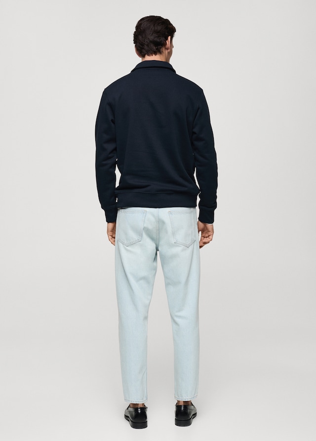 Mango Polo-Sweatshirt mit angerauter Innenseite und regulärer Passform Bis zu 65% Rabatt