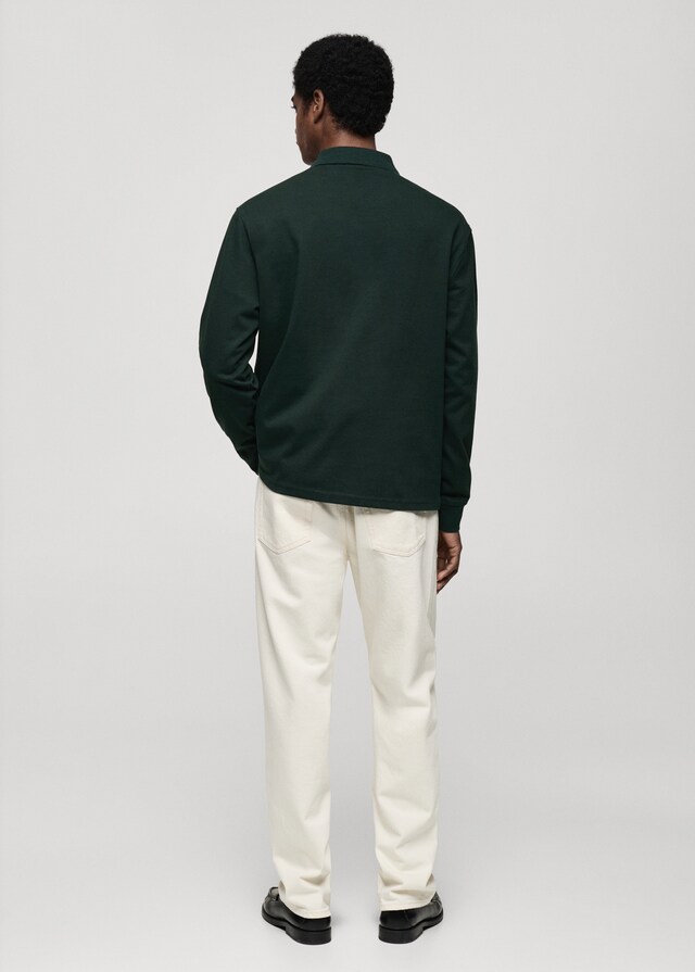 Mango Polo-Sweatshirt aus 100 % Baumwolle Sonderangebot der Fabrik