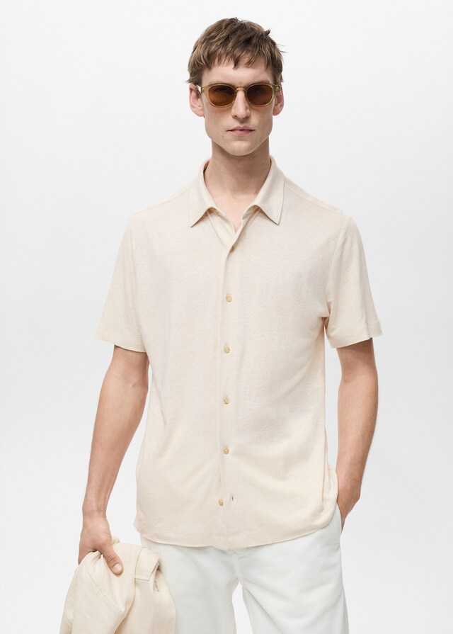 Mango Regular-Fit-Leinenhemd Bis zu 55% Rabatt