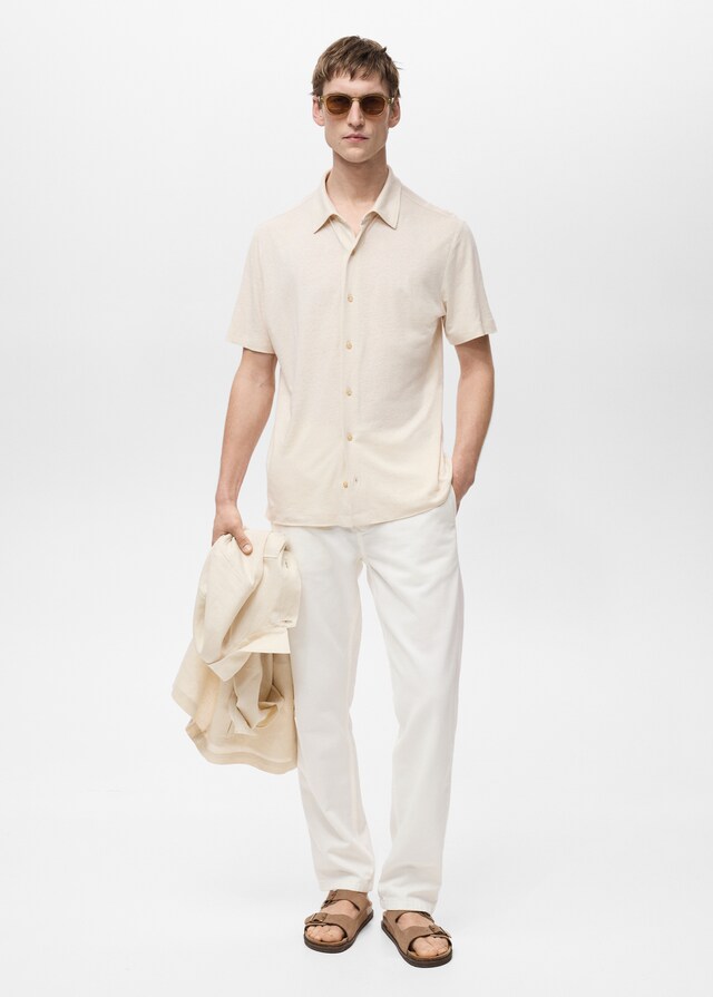 Mango Regular-Fit-Leinenhemd Bis zu 55% Rabatt