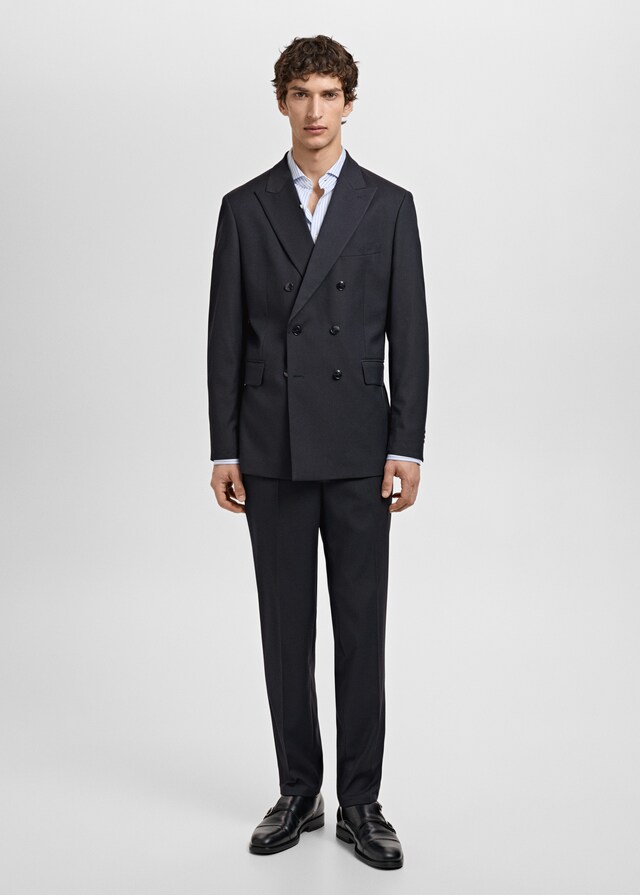 Mango Zweireihiges Slim-Fit-Sakko Mónaco Discount Store für neue Produkte
