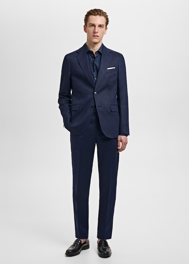 Mango Slim-Fit-Sakko Amalfi aus 100 % Leinen Riesige Rabatte