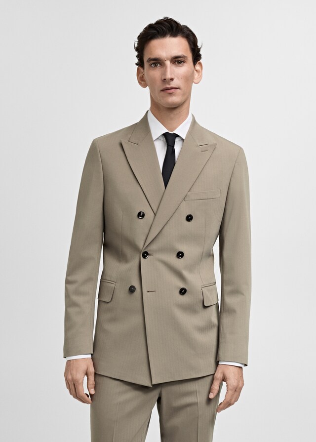 Mango Zweireihiges Slim-Fit-Sakko Mónaco 50% Rabatt mit kostenlosem Versand
