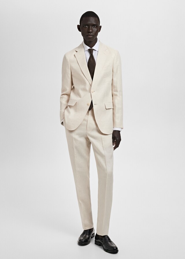Mango Slim-Fit-Sakko Amalfi aus 100 % Leinen Clearance-Verkauf