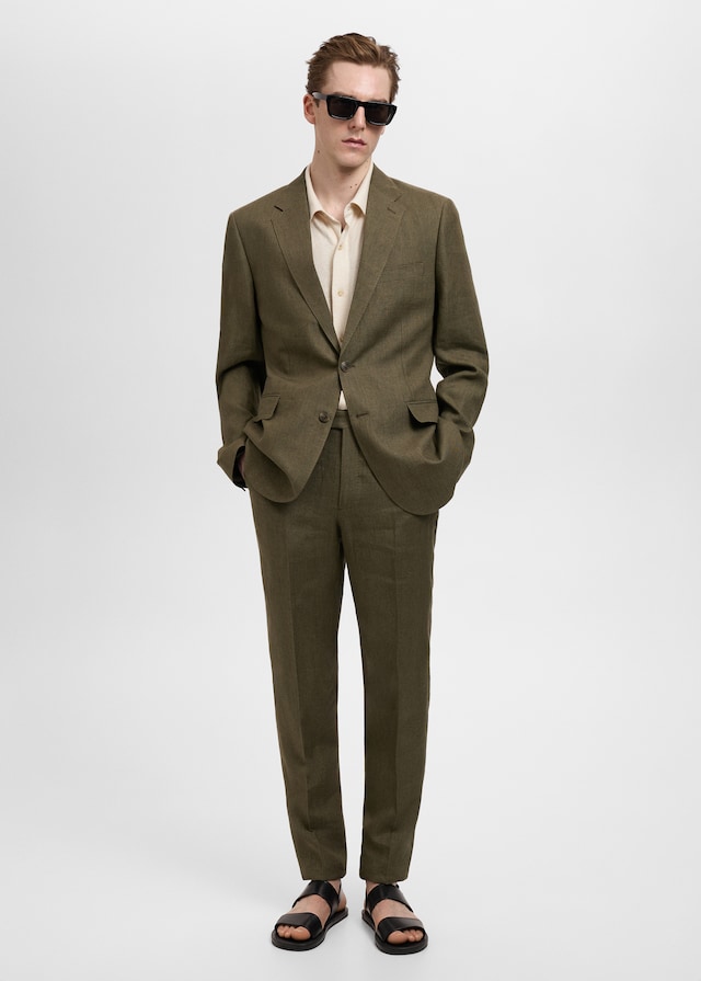 Mango Slim-Fit-Sakko Amalfi aus 100 % Leinen Fabrikladen