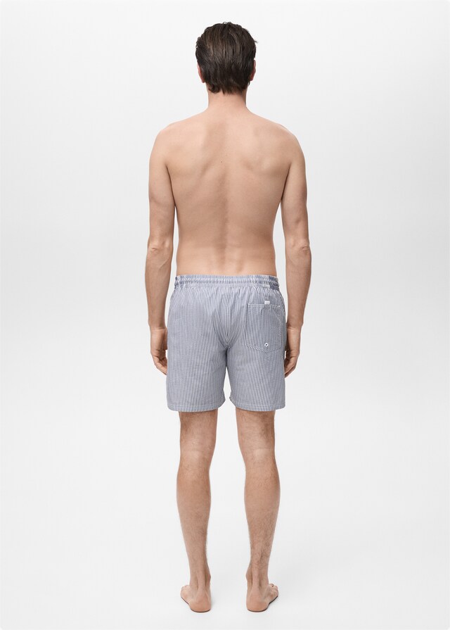 Mango Badeshorts mit Seersucker-Effekt zollfrei