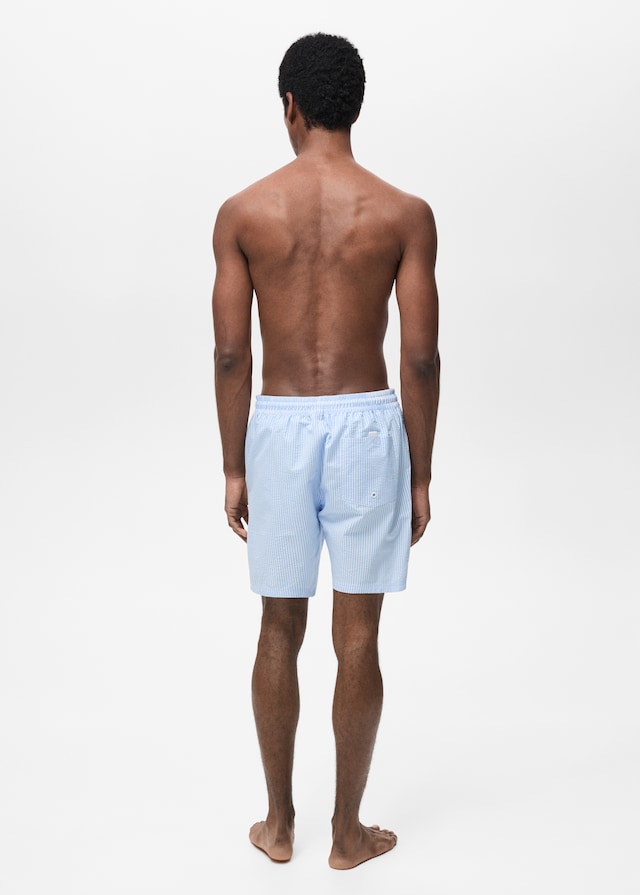 Mango Badeshorts mit Seersucker-Effekt 50% Rabatt für begrenzte Zeit