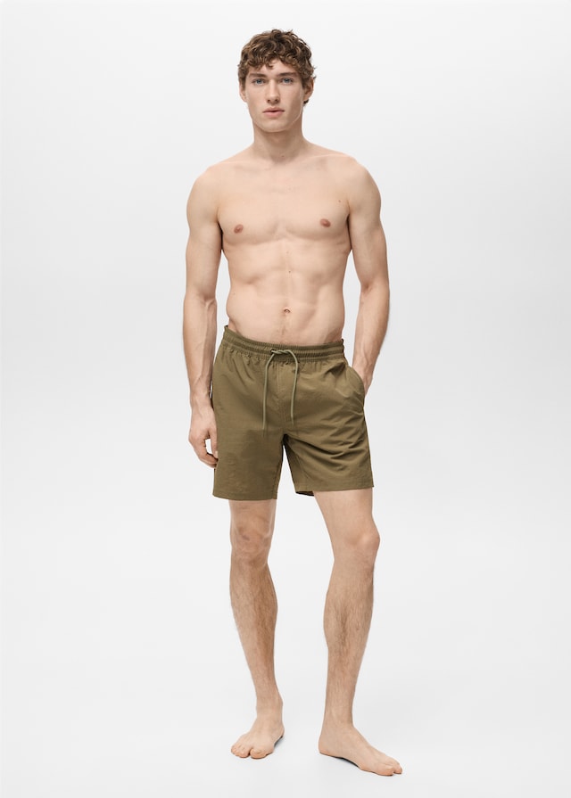 Mango Basic-Badeshorts mit Kordelzug Online
