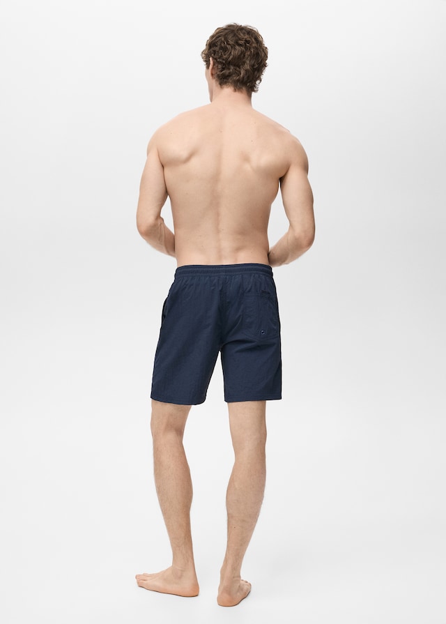 Mango Basic-Badeshorts mit Kordelzug Outlet
