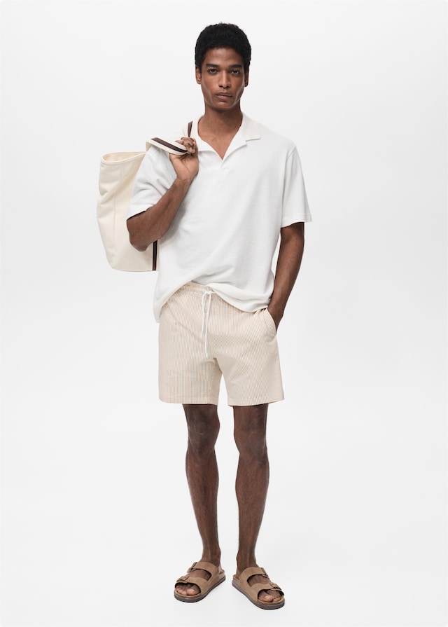 Mango Badeshorts mit Seersucker-Effekt Auslauf