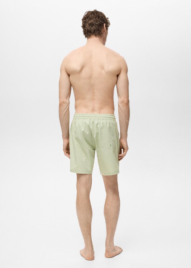 Mango Badeshorts mit Seersucker-Effekt Verkauf