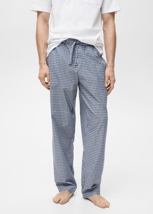 Mango Pack kombinierter Pyjama aus 100 % Baumwolle mit Karomuster Kostenloser Versand