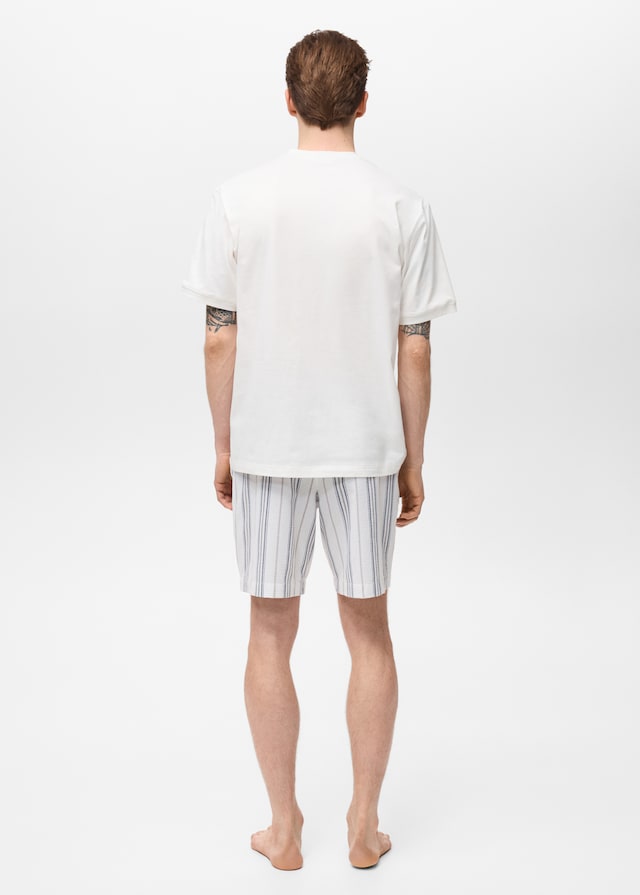 Mango Pack mit kurzem Pyjama aus 100 % Baumwolle Fabrik Onlineshop