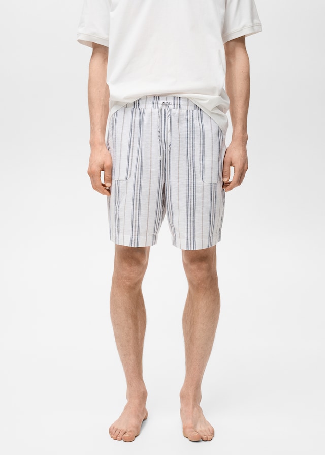 Mango Pack mit kurzem Pyjama aus 100 % Baumwolle Fabrik Onlineshop