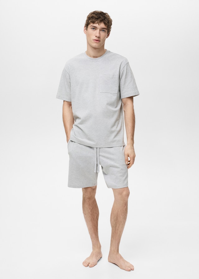 Mango Pack Kurzer Baumwoll-Pyjama Fabrikpreis