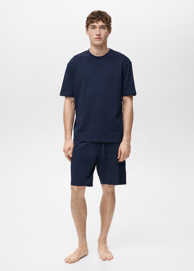 Mango Pack Kurzer Baumwoll-Pyjama Sonderangebot