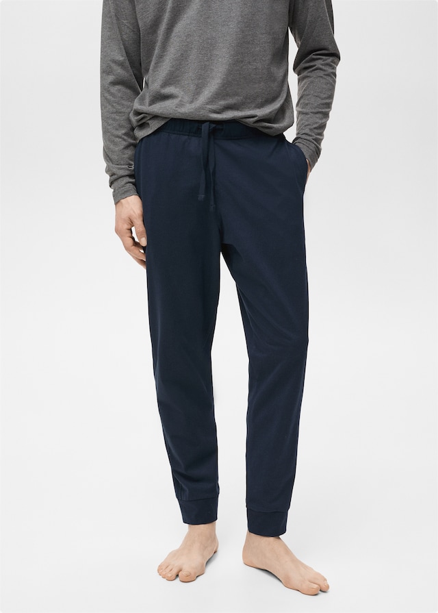 Mango Pack mit langem Pyjama aus 100 % Baumwolle Rabatt