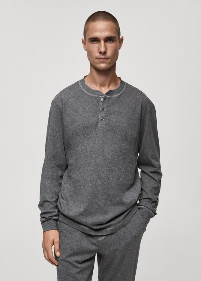 Mango Pack mit langem Pyjama aus 100 % Baumwolle Günstig kaufen