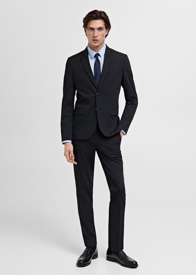 Mango Super Slim Fit-Anzughose aus Stretchstoff Vatertagsangebot