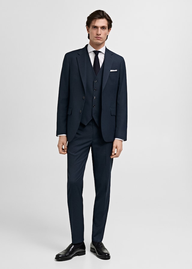 Mango Slim Fit Anzugweste Heißer Verkauf