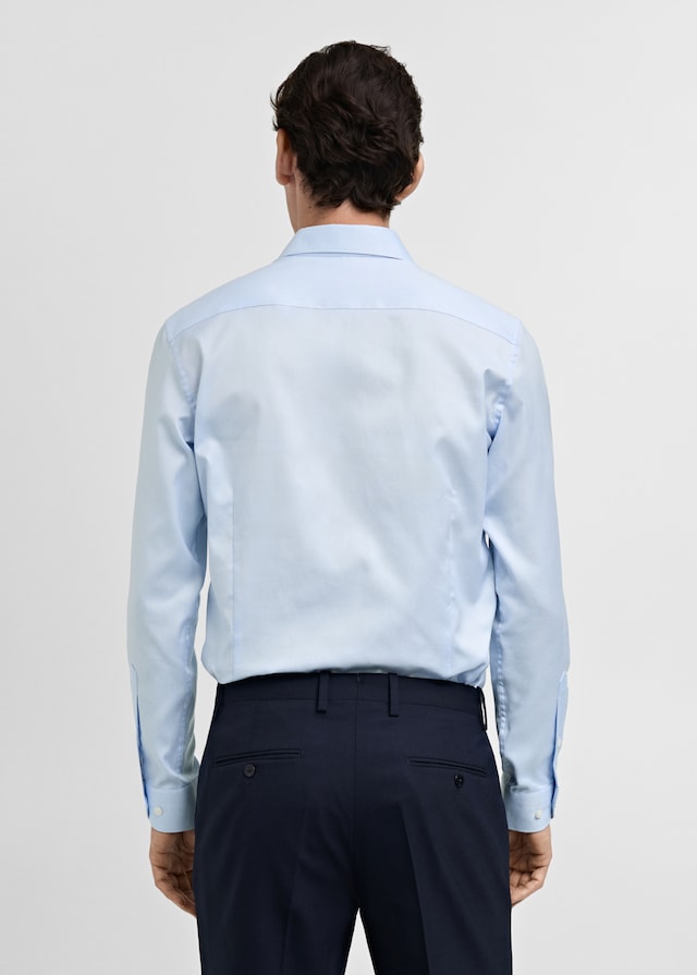 Mango Slim Fit-Oberhemd aus Baumwoll-Popeline Zeitlich begrenztes Angebot