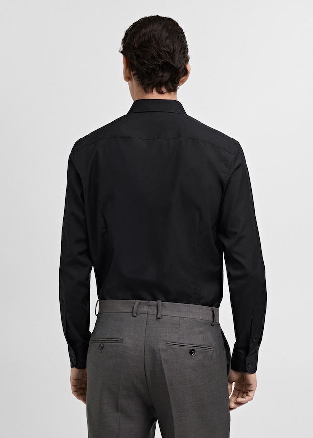 Mango Slim Fit-Oberhemd aus Baumwoll-Popeline Exklusive Angebote