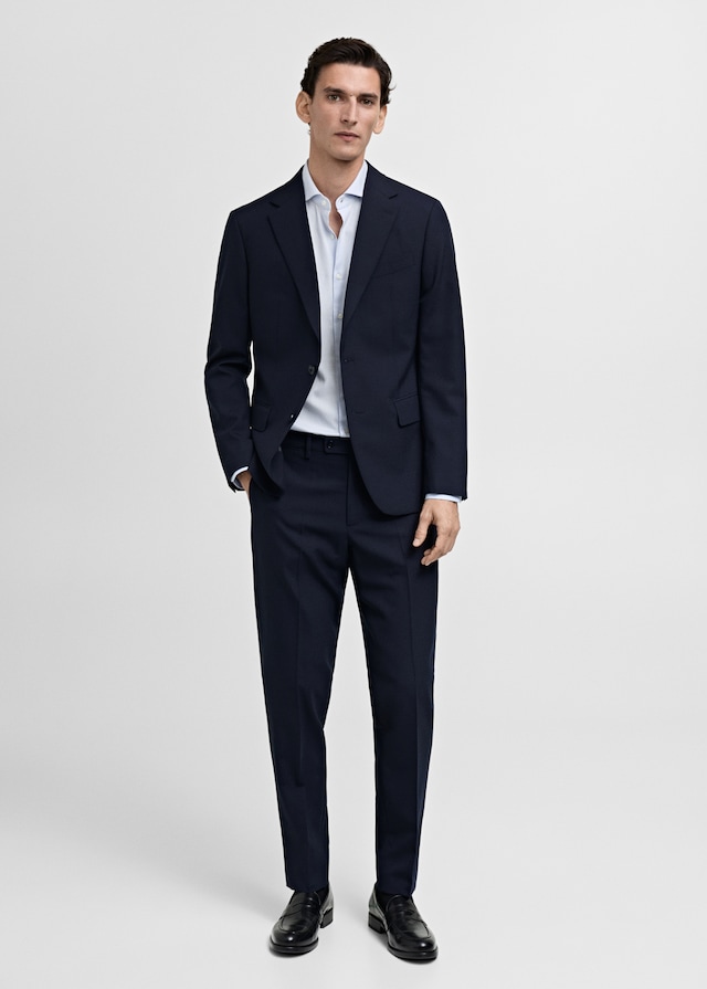 Mango Slim Fit-Oberhemd aus Twill mit Mikroprint Blitzangebot