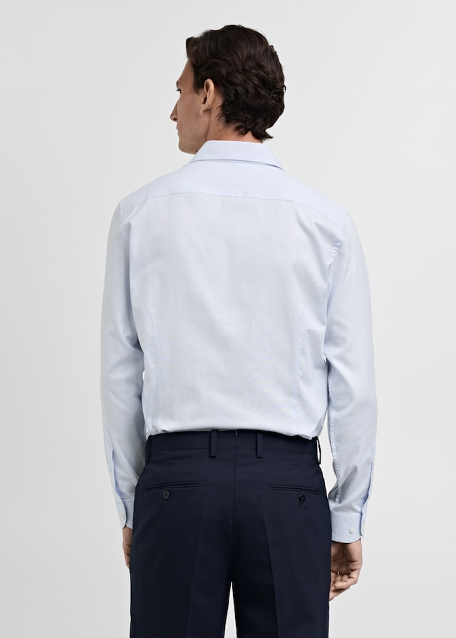 Mango Slim Fit-Oberhemd aus Twill mit Mikroprint Blitzangebot