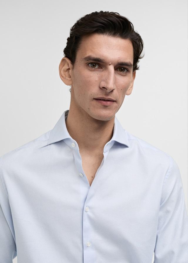 Mango Slim Fit-Oberhemd aus Twill mit Mikroprint Blitzangebot