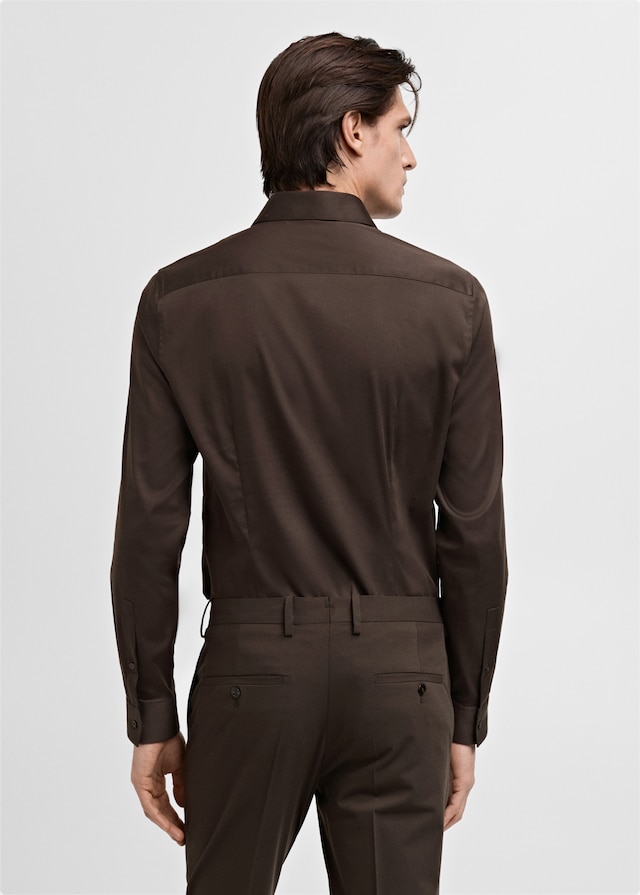 Mango Super Slim Fit-Anzugshemd aus Baumwoll-Stretch Neuheiten