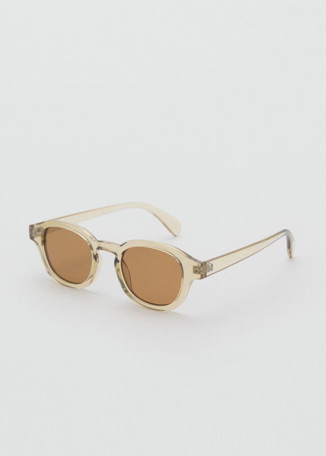 Mango Sonnenbrille mit halbtransparentem Gestell Verkauf