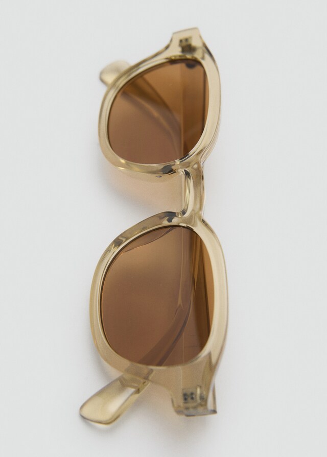 Mango Sonnenbrille mit halbtransparentem Gestell Verkauf