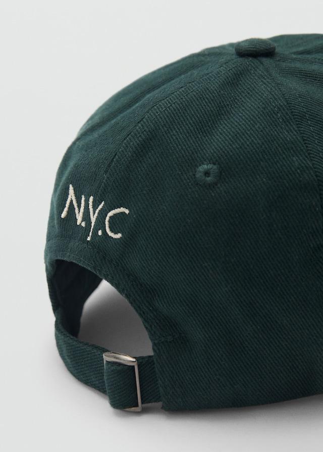 Mango Bestickte Canvas-Kappe Blitzverkäufe