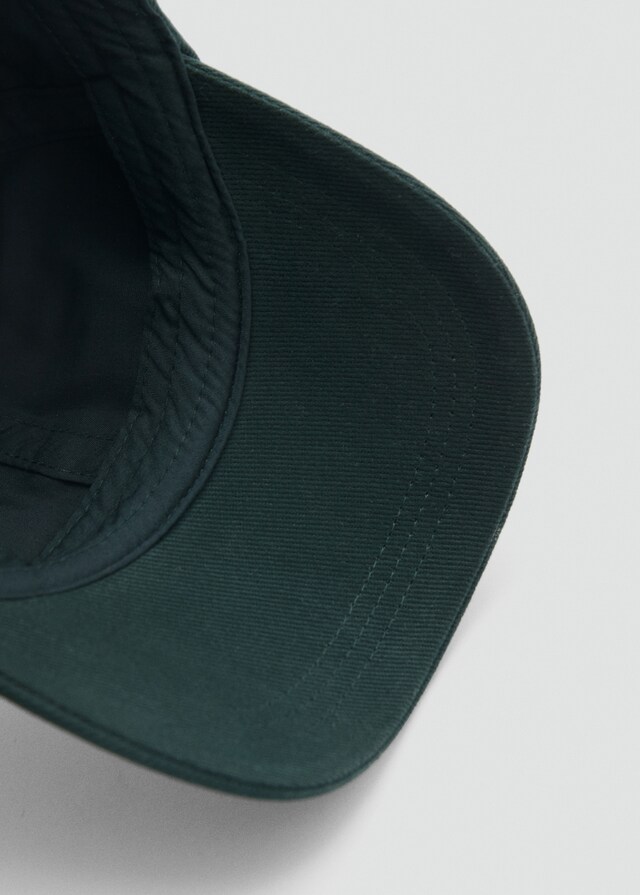 Mango Bestickte Canvas-Kappe Blitzverkäufe