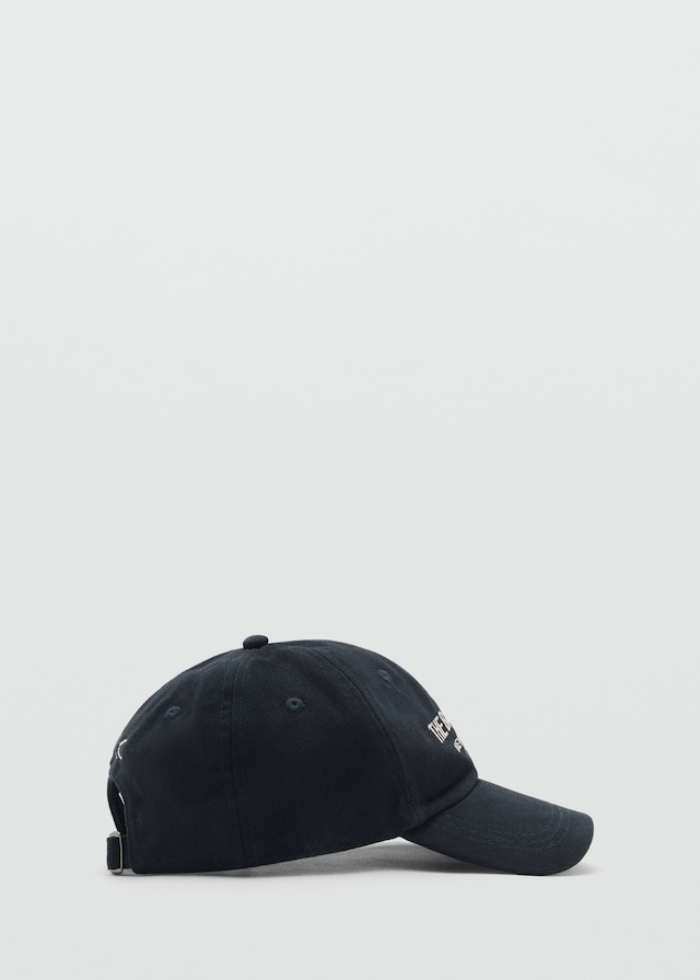 Mango Bestickte Canvas-Kappe Kostenloser Versand