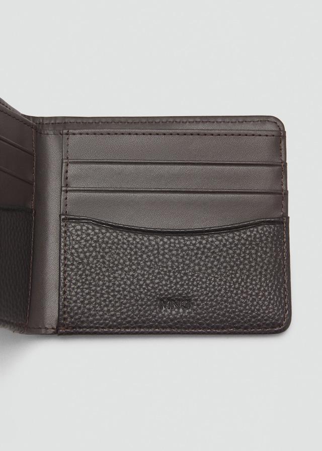 Mango Brieftasche mit genarbtem Ledereffekt Sonderangebot