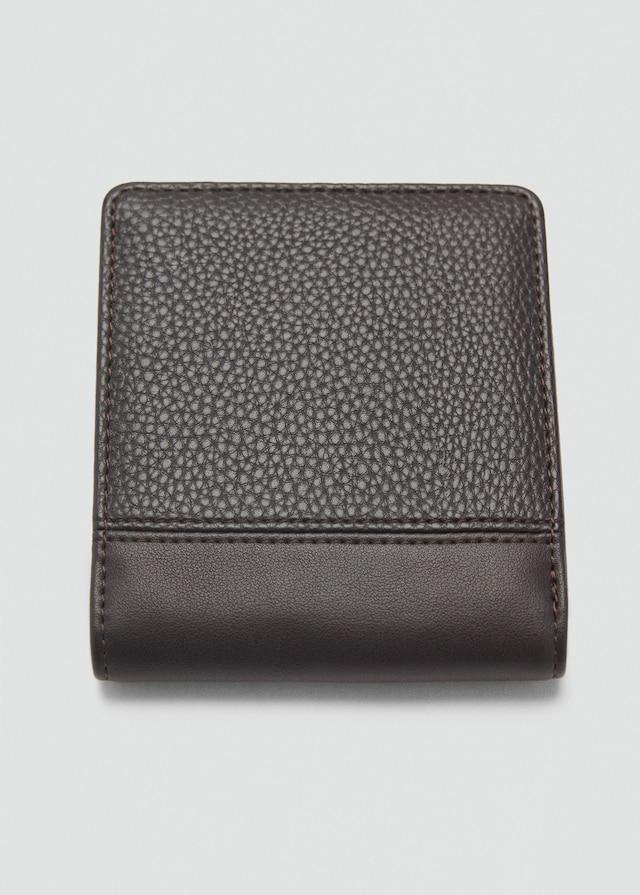 Mango Brieftasche mit genarbtem Ledereffekt Sonderangebot